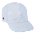 Los Altos White Genuine Ostrich Baseball Hat