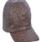 larger image Los Altos Brown Genuine Ostrich Baseball Hat