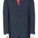 3/4 Buttons Mens Dress Business Dak Navy Blue suit