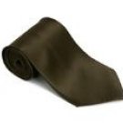 Olivegreen 100% Silk Solid Necktie With Handkerchief
