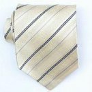 Silk Yellow/Navy/Lt.blue Woven Necktie