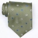 Silk Green/White/Blue Woven Necktie