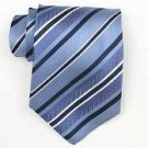 Silk Lt.Blue/Navy/White Woven Necktie