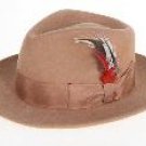 Ferrecci Men's Camel Wool Felt Fedora