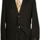 Mens 3 Buttons Charcoal Gray Super 140's 100% Wool 3 Buttons + SHIRT, TIE