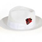 Men's Off White Fedora Hat