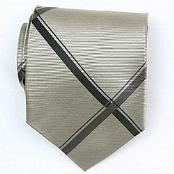 Silk Gold/Black Woven Necktie