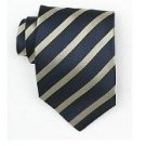 Silk Navy/Gold Woven Necktie