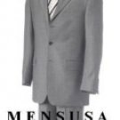 Light Gray Business Mens Suit Super 140's Wool Suits