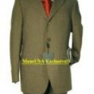 Ultimate Wool&Tailoring Classice Olive Green Mens Suits 3 Buttons