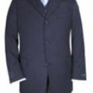 Men's 3 piece premeier quality italian fabric fabric Navy Vested Super 120's Mens 3 Piece Suit