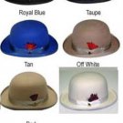 Color Derby Hat Very Soft And Silky Sovereign Quality Finish 100%Wool