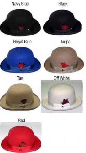 Color Derby Hat Very Soft And Silky Sovereign Quality Finish 100%Wool