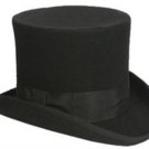 Elegant Men'S Black Or Gray 100% Wool Top Hat