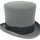 Elegant Men'S Gray Wool Top Hat
