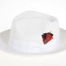 Ferrecci Men'S White Wool Felt Fedora