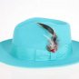 Ferrecci Men'S Blue Wool Felt Fedora