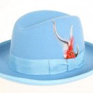 Ferrecci Men'S Sky Blue Wool Felt Fedora