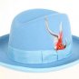 Ferrecci Men'S Sky Blue Wool Felt Fedora