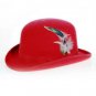 Men'S Red Derby Hat