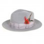 Men'S Gray Fedora Hat
