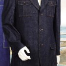 Denim Cotton Fabric Suit Style Comes In Blue Or Black Or Olive Military Safari Style Suit