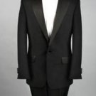 Cheap One Button Black Tuxedo Polyester Blend