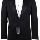 1 Or 2 Button Peak Lapel 100% Wool Designer Side Vented Tuxedo Suit
