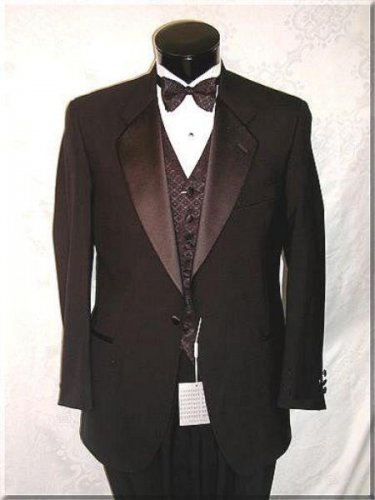 1 Button Notch Super 120'S Wool Feel Poly-Rayon Premiere Quality
