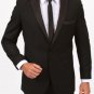 Slim Fit 1 Button Black Tuxedo