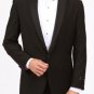 Mens Black Slim Fit Center Vent 1 Button Tuxedo