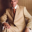 2 Button Side Vents With Flat Front Pants Suit Super 150 Wool Feel Poly-Rayon Developed By Nasa)