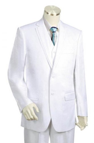 Men'S Two Buttons Style Comes In White