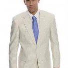 Right Off The Runway Seersucker 2 Buttoned Suit Available In Mens And Boys Size