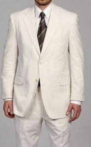 Two Button Vented Seersucker Suit (Jacket + Pants) Available In Mens And Boys Sizes