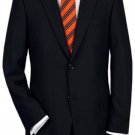 2 Or 3 Button Vented Without Pleat Flat Front Black Shadow Stripe Suit