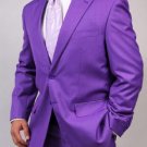 Mens Two Button Purple Suit