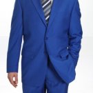 Mens Two Button Suit Royal Blue