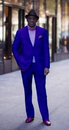 Classic Ultra Smooth 2 Button Wool & Cotton Suit Royal Blue