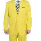 Bright Colored 2 Piece Suit - Yellow