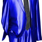 Utex Shiny 2 Button Royal Tnt Sharkskin Mens Suit