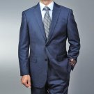 Men'S Blue Teakweave 2-Button Suit