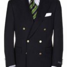 T Quality Solid Black Double Breasted Blazer With Best Cut & Fabric Mens Suit
