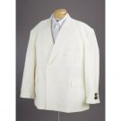 New Mens Double Breasted Cream Dress Suit