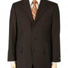 Men'S Dark Brown 100% Pure Wool. (Super 120) 2Or3-Button
