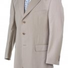 Stone~Sand~Khaki~Light Tan Light Weight Suit 3 Buttons