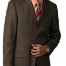 Chocolate Brown 3 Buttons Men'S Premeier Quality Italian Fabric Suits 100% Wool