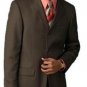 Chocolate Brown 3 Buttons Men'S Premeier Quality Italian Fabric Suits 100% Wool