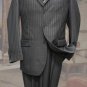 Charcoal Classic 2Pc 3 Button Tone On Tone Stripe Mens Suit