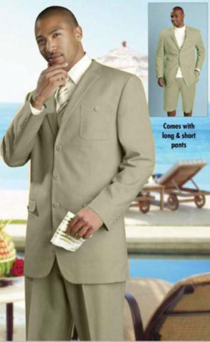 Mens Linen Fabric Summer Suit Available Oatmeal